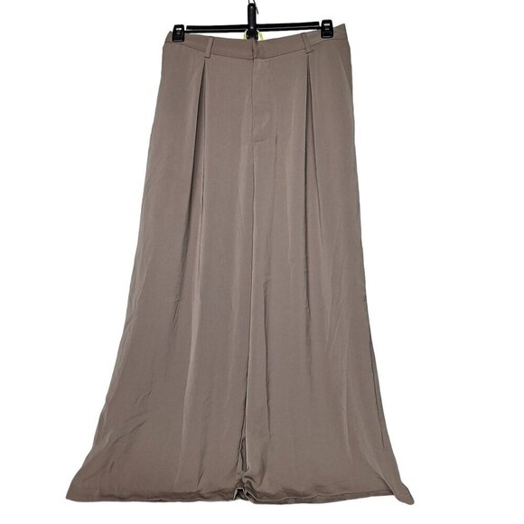 Tron Jori Women's Palazzo Pants Flare Leg Gray Size Large - Picture 2 of 6